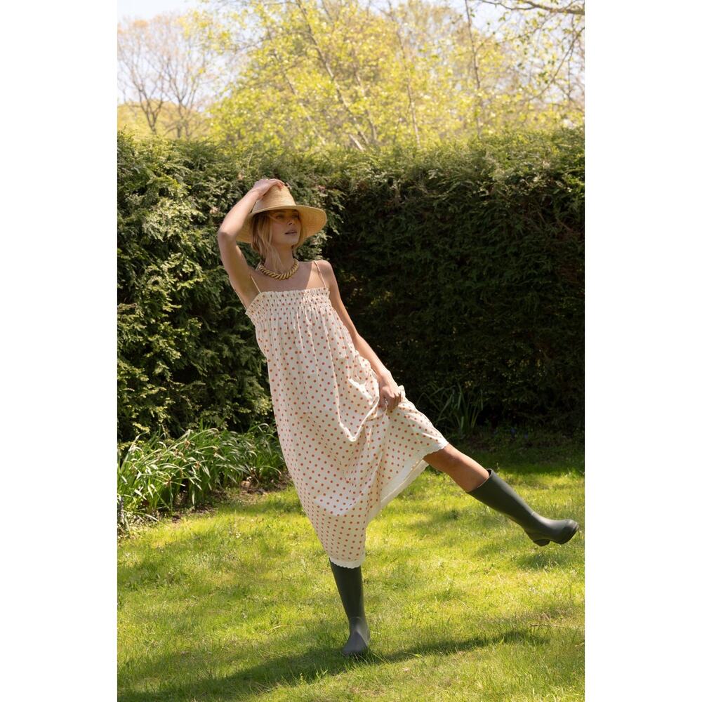 La Maregold The Sammy Dress - XS - Tangerine Dot